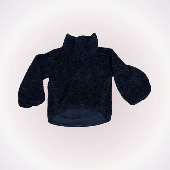 Lululemon black teddy turtleneck cropped sweater/sweatshirt | Sz XS (NO SIZE TAG - Picture 1 of 7